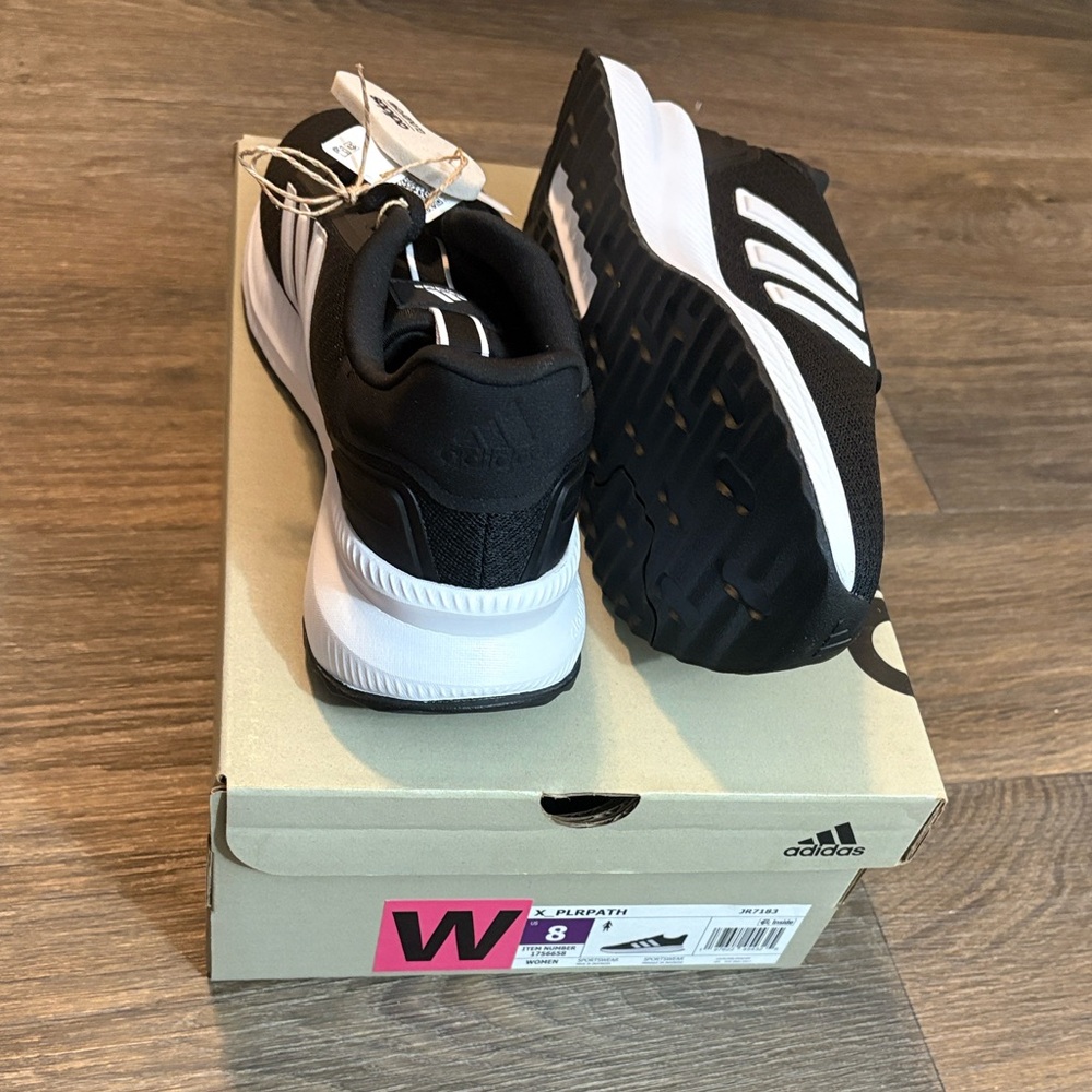 Adidas Women Black and White Sneakers - Picture 3 of 3